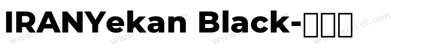 IRANYekan Black字体转换